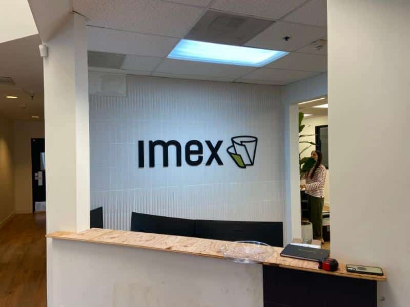 reception area signs for businesses in irvine, ca