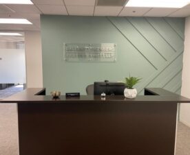 custom acrylic lobby logo signs in irvine, ca