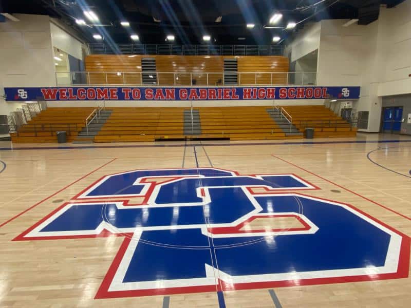 custom wall graphics for school gymnasiums in los angeles, ca