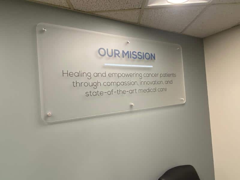 Frosted acrylic panel signs for office lobbies in san bernardino, ca