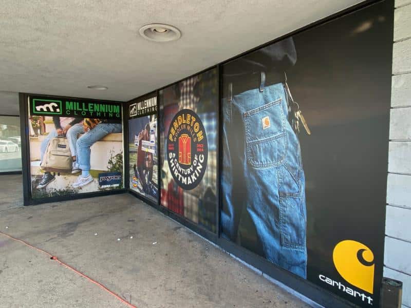 custom designed window graphics for retain stores in buena park, ca