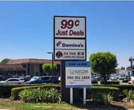Pylon sign paint and new sign faces in glendora, ca