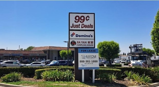Pylon sign paint and new sign faces in glendora, ca