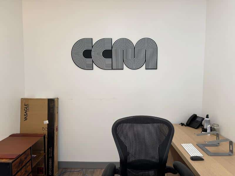 custom office wall logo signs in los angeles, ca