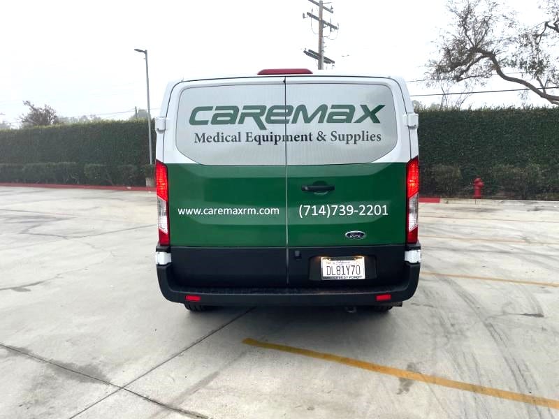 Perforated window graphics for commercial vans in buena park, ca