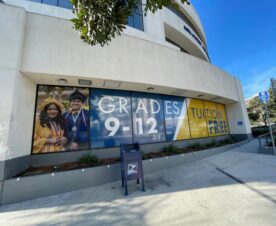 See out through perforated window graphics in Santa Ana, CA
