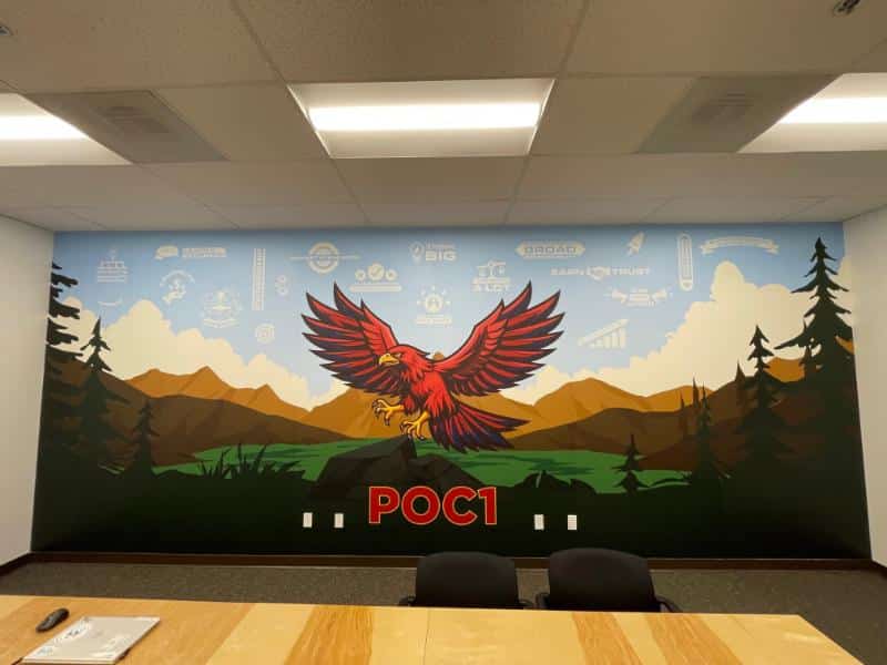 Wall murals for office conference rooms in Ontario, CA
