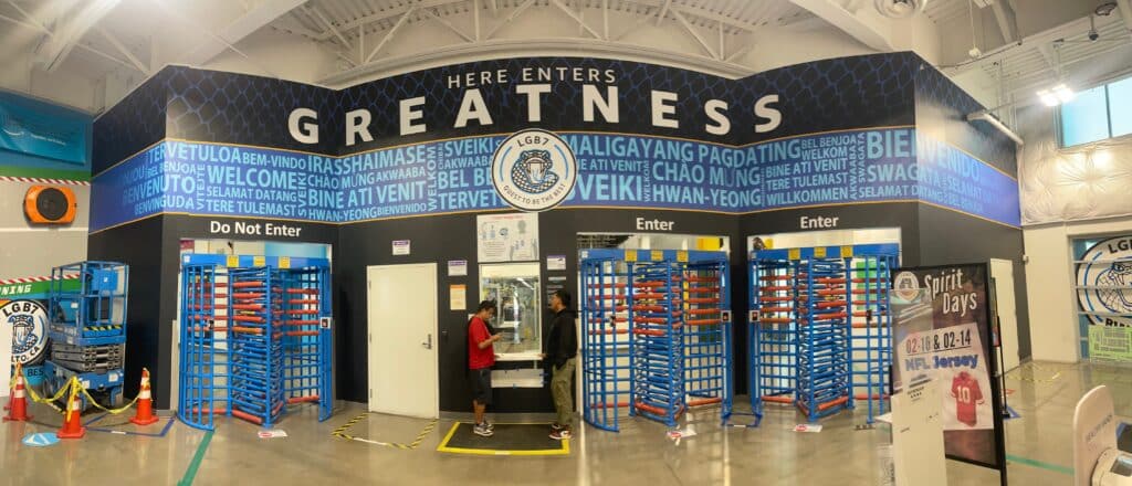 custom wall graphic designs for distribution centers in rialto, ca
