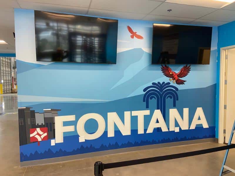 custom wall wraps and decals for warehouses in fontana, ca