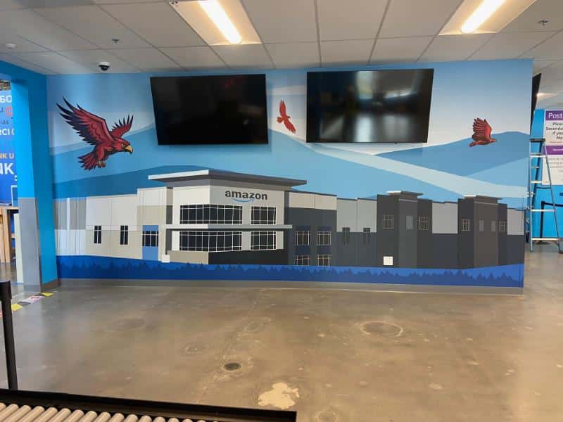 fontana, ca wall graphics for warehouses