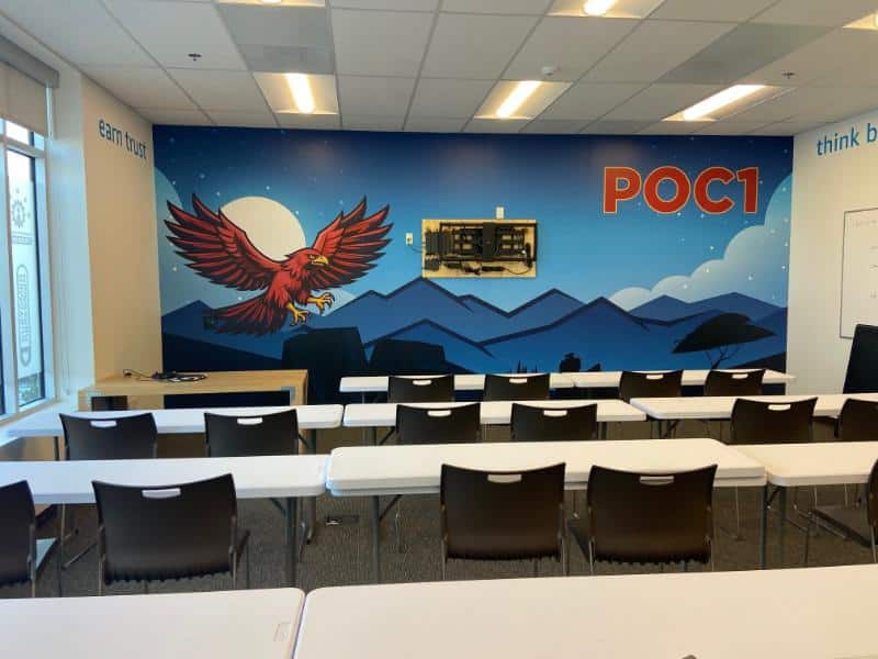 training room wall graphics in fontana, ca