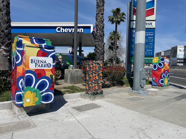 Vinyl Wraps on City Electrical boxes in orange county, ca