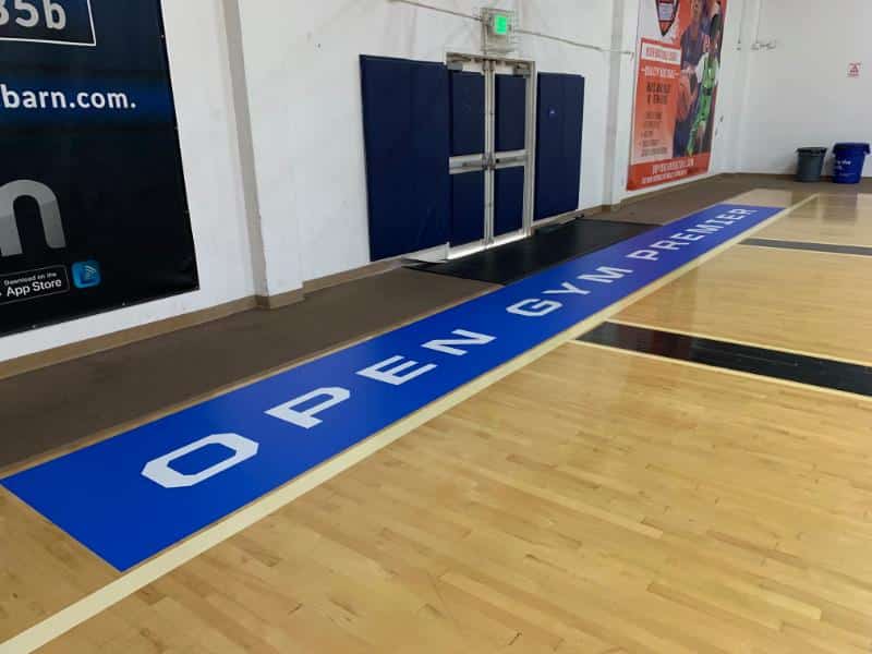 basketball court floor decals in orange county, ca