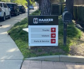 directional signs for industrial buildings in los angeles, ca