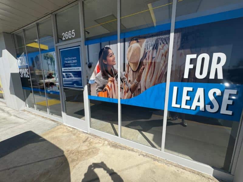 anaheim, ca for lease window graphics