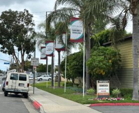 custom designed pole banners for apartment communities in ANaheim, ca