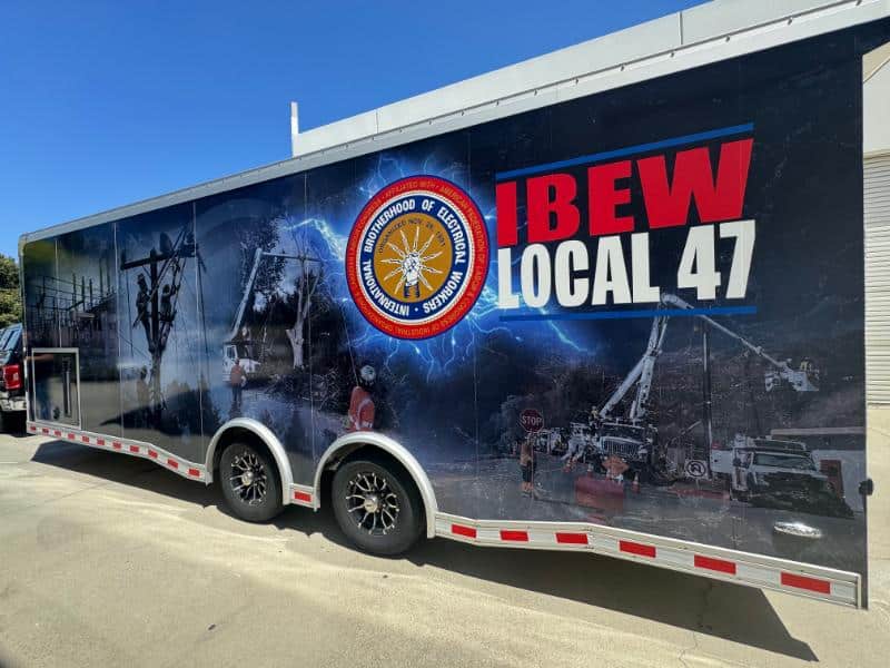 custom vinyl wraps for enclosed trailers in los angeles, ca
