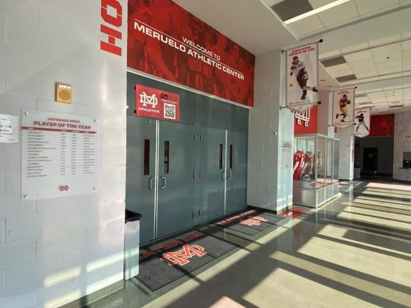 frosted acrylic panels for school athletics in orange county, ca