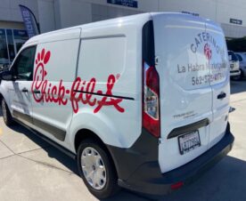 long lasting 3M graphics for catering vans in los angeles, ca