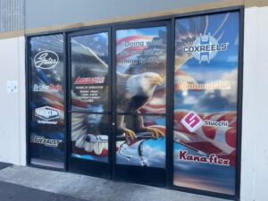 Perforated window graphics for retailers in anaheim, ca
