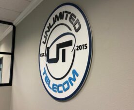 3D Acrylic lobby logo wall signs in anaheim, ca