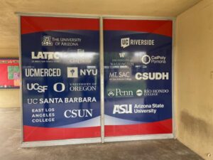 perforated window graphics for schools in los angeles, ca
