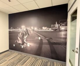 custom office wall wraps and graphics in orange county, ca