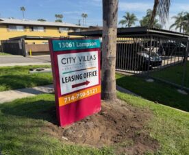 Monument signs for apartment communities in anaheim, ca