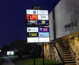 Pylon Sign refurbishing in anaheim, ca with new sign faces