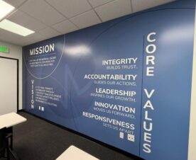 orange, ca wall wraps with mission vision values