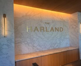 upscale and elegant lobby signs in los angeles, ca