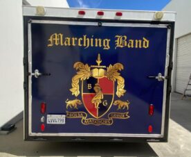 marching band trailer graphics in orange county, ca