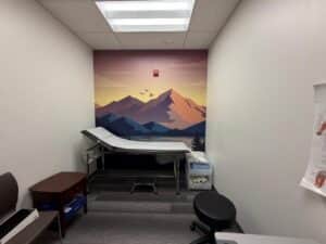 Custom wall wraps and graphics for treatment rooms in Los Angeles