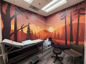 Medical treatment room wall wraps in Los Angeles
