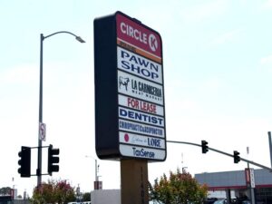 Translucent graphics for pylon signs in norwalk, ca