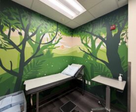 Treatment room wall wraps for businesses in Los Angeles