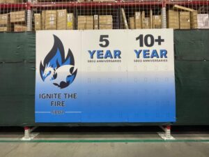 Employee Anniversary Recognition graphics panels in riverside county, ca