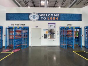 Welcome Word wall graphics for warehouse facilities in san bernardino county, ca