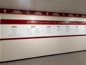 Athletics Hall of Fame Wall Graphics for High schools in orang county, ca