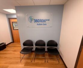 frosted acrylic wall logo panels on brushed wall standoffs in Torrance, CA