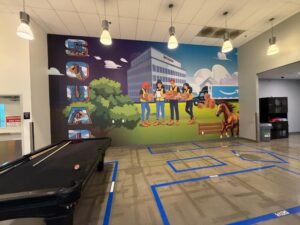 wall graphics for employee breakrooms in corona, ca